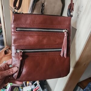 Wilsons Leather Rich Ozblood Crossbody Bag
